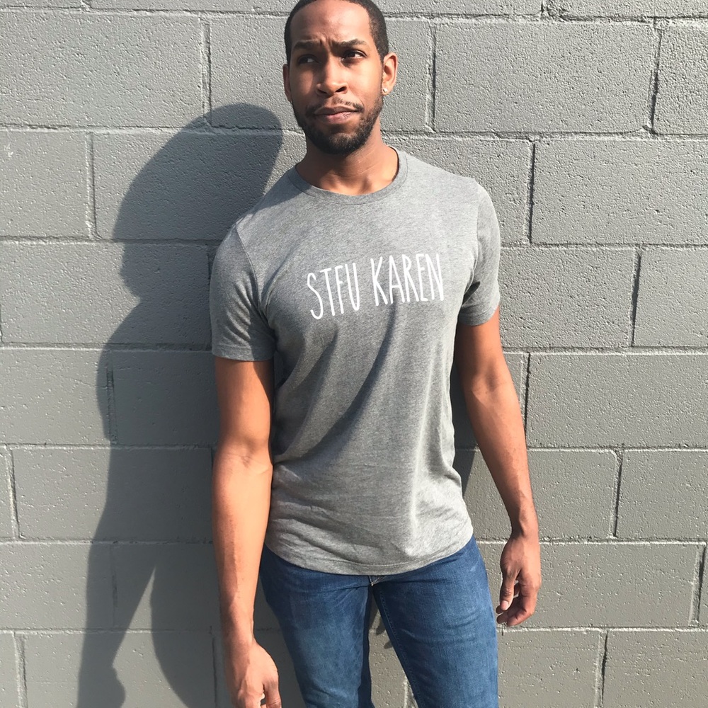 “STFU KAREN” heather tee - Picture 4 of 4